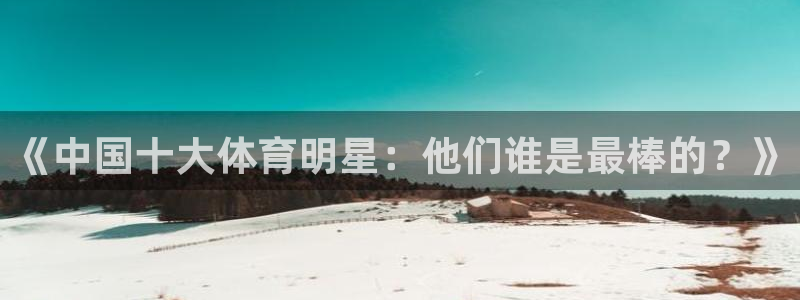 《中国十大体育明星：他们谁是最棒的？》
