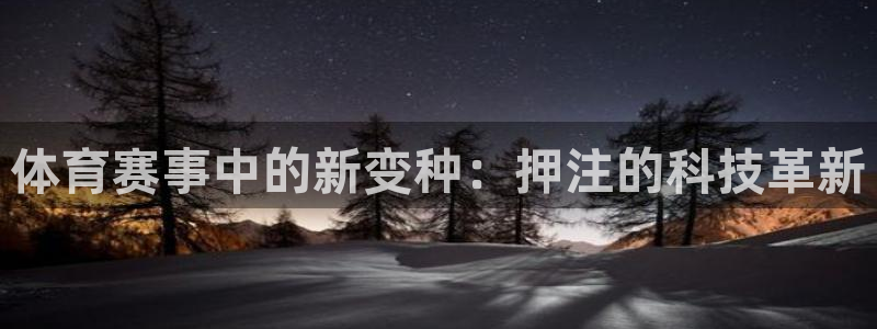 体育赛事中的新变种：押注的科技革新