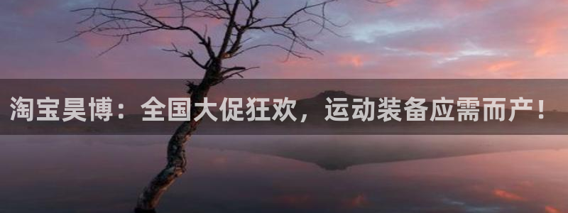 淘宝昊博：全国大促狂欢，运动装备应需而产！